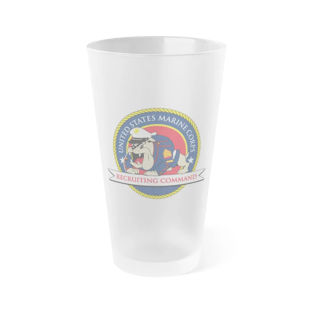 USMC Recruiting Command (USMC) Frosted Pint Glass 16oz-Go Mug Yourself