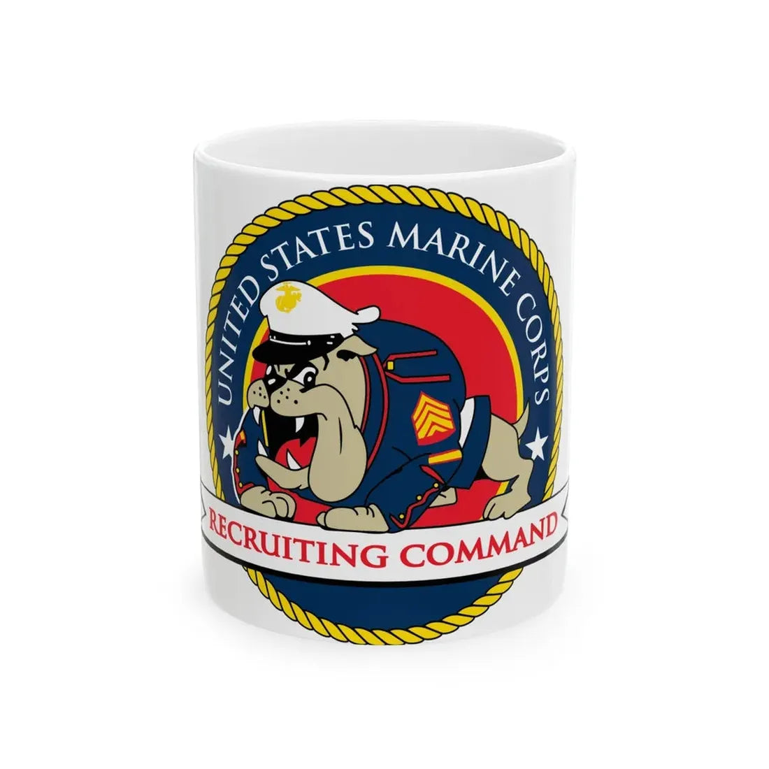 USMC Recruiting Command (USMC) White Coffee Mug 11oz - Go Mug Yourself
