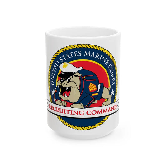 USMC Recruiting Command (USMC) White Coffee Mug-15oz-Go Mug Yourself