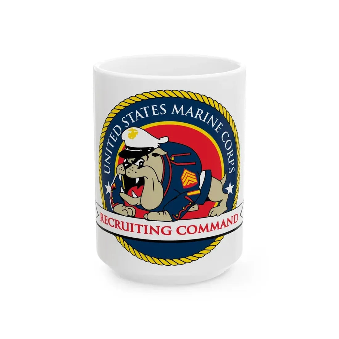 USMC Recruiting Command (USMC) White Coffee Mug 15oz - Go Mug Yourself