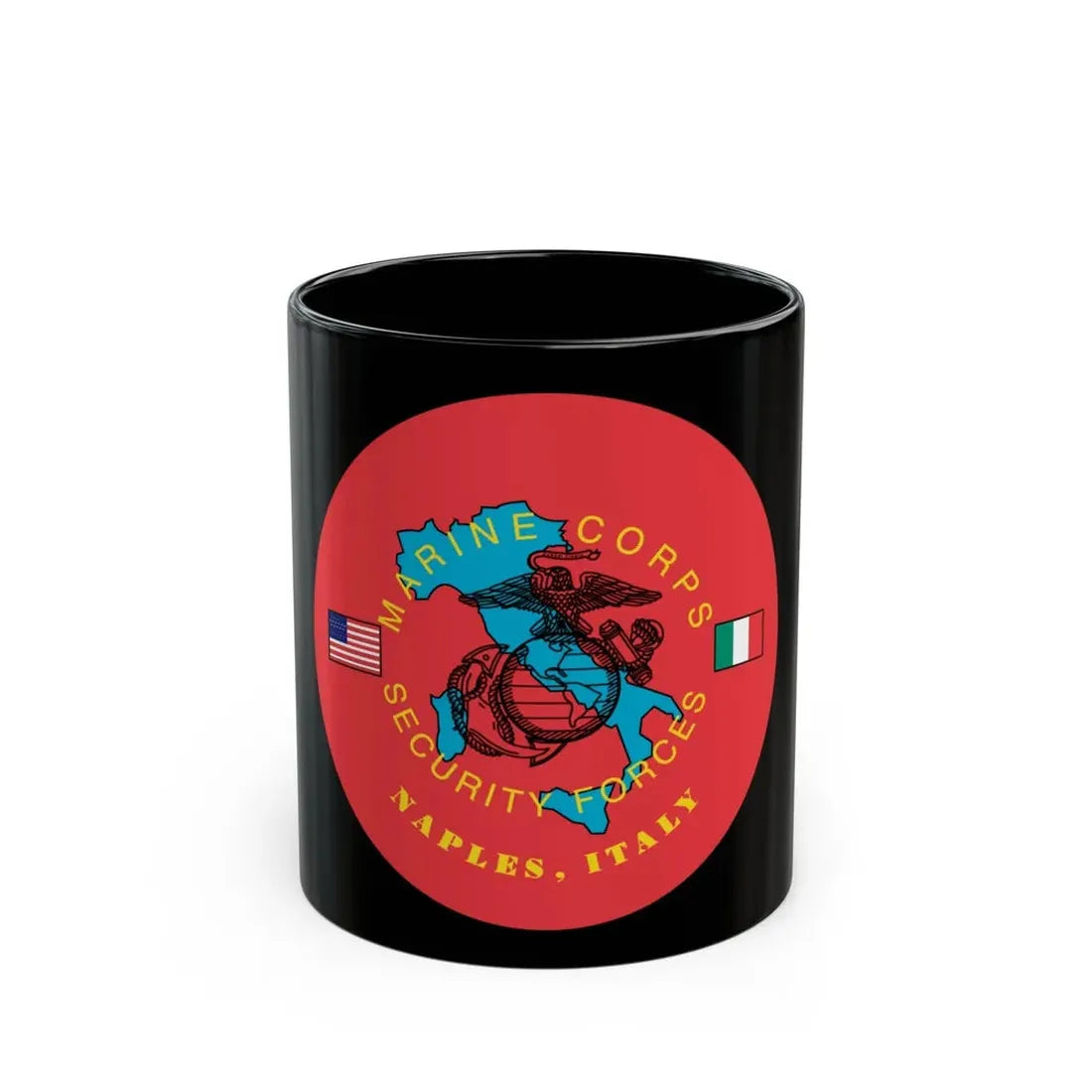 USMC Sec Forces Naples (USMC) Black Coffee Mug 11oz - Go Mug Yourself