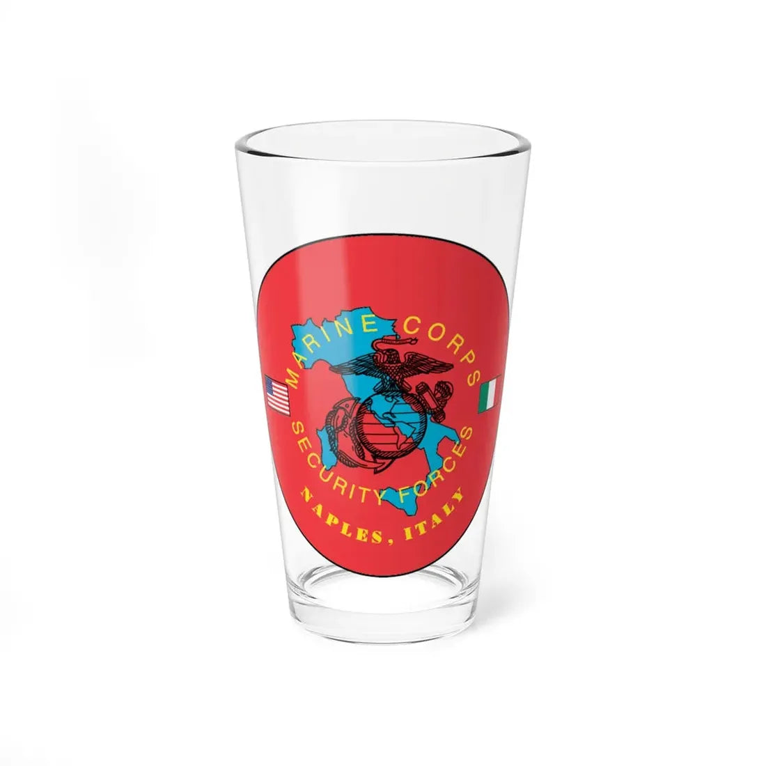 USMC Sec Forces Naples (USMC) Pint Glass 16oz 16oz - Go Mug Yourself