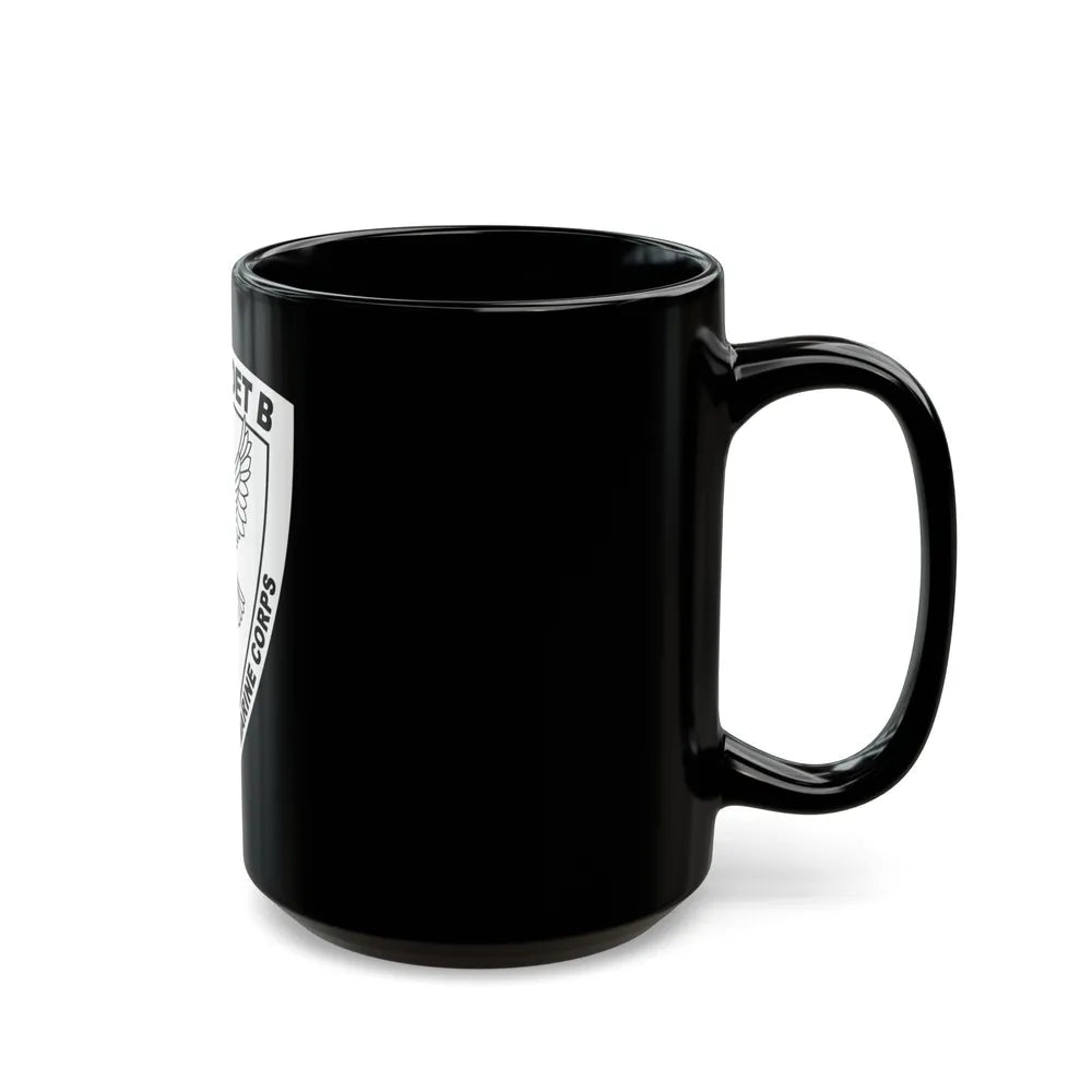 USMC United States Marine Corps MAG 42 DET B BW (USMC) Black Coffee Mug-Go Mug Yourself