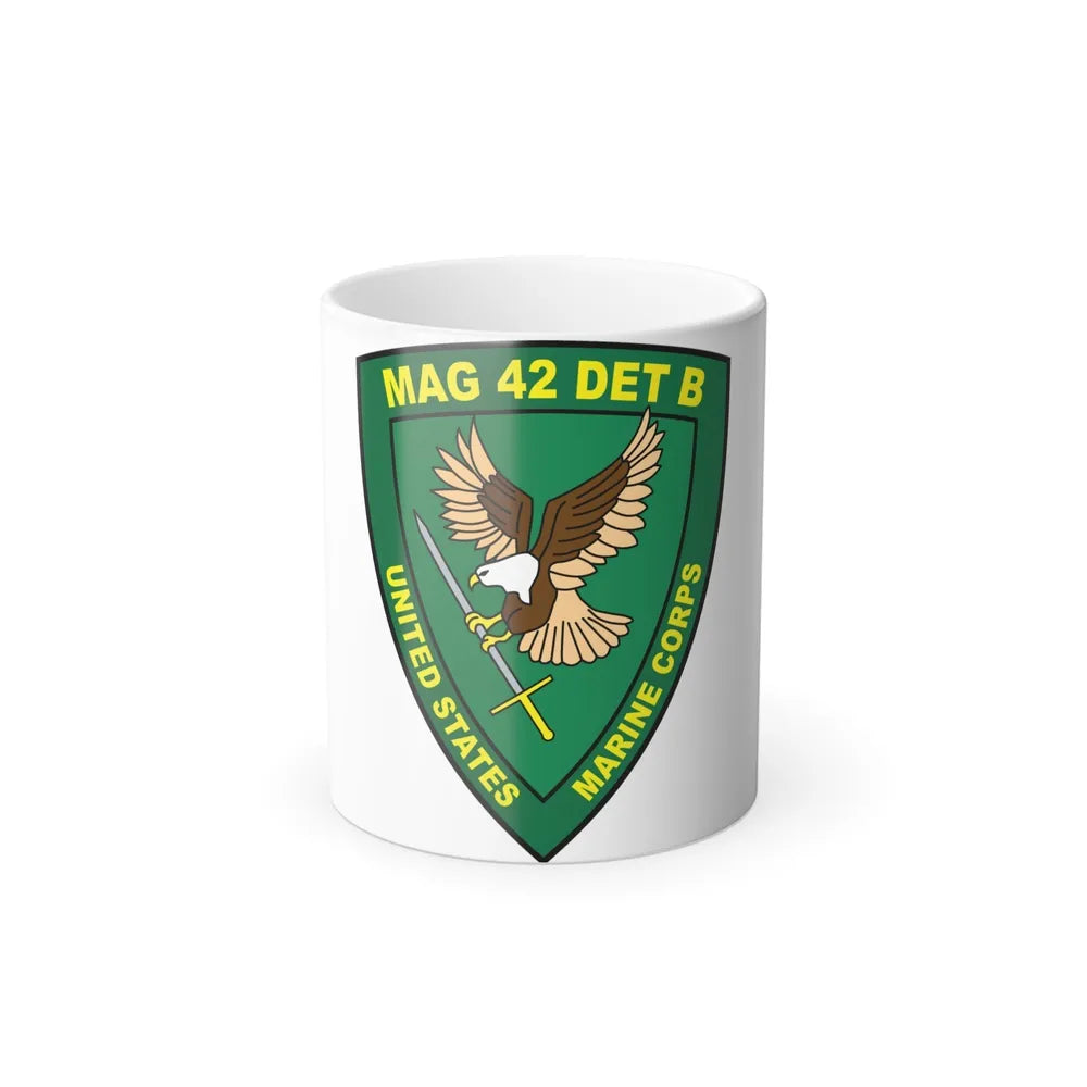 USMC United States Marine Corps MAG 42 DET B (USMC) Color Changing Mug 11oz-11oz-Go Mug Yourself