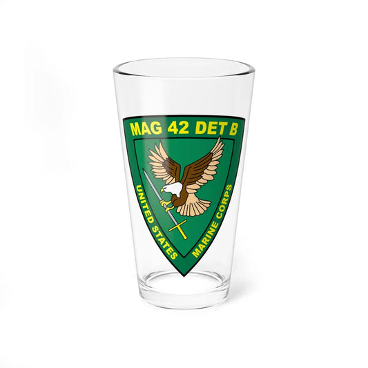 USMC United States Marine Corps MAG 42 DET B (USMC) Pint Glass 16oz-16oz-Go Mug Yourself