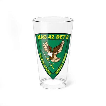 USMC United States Marine Corps MAG 42 DET B (USMC) Pint Glass 16oz 16oz - Go Mug Yourself