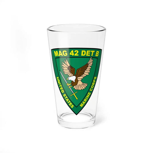 USMC United States Marine Corps MAG 42 DET B (USMC) Pint Glass 16oz 16oz - Go Mug Yourself