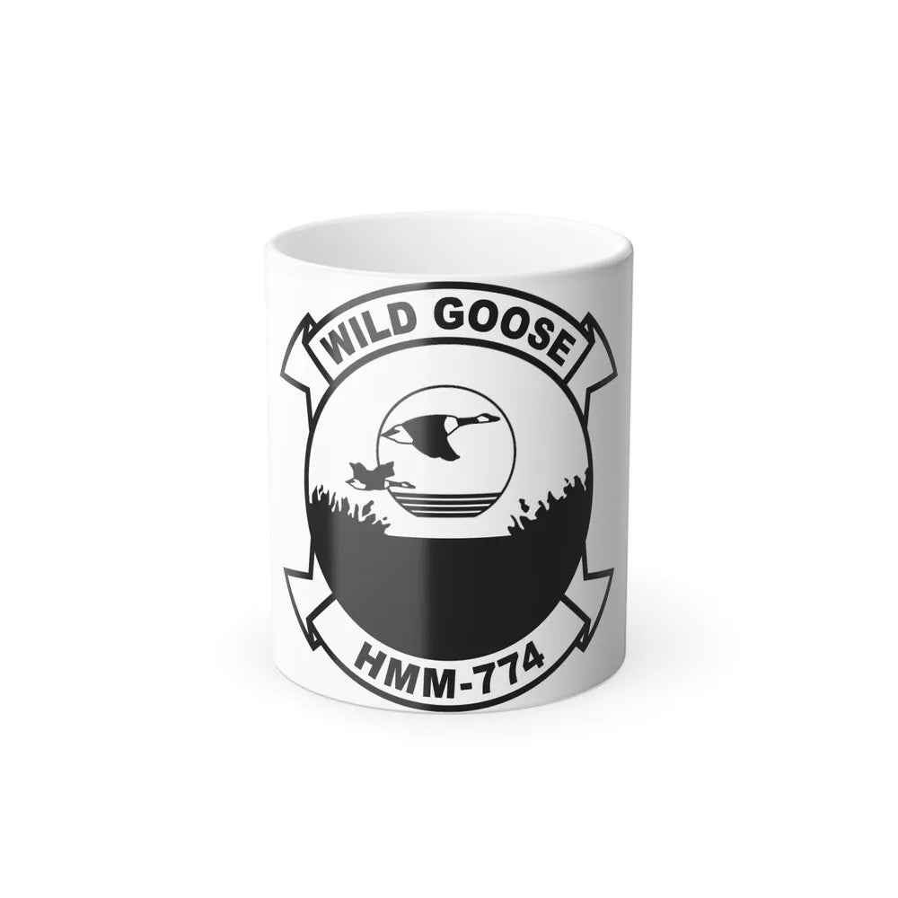 USMC United States Marine Corps Wild Goose HMM 774 (USMC) Color Changing Mug 11oz-11oz-Go Mug Yourself