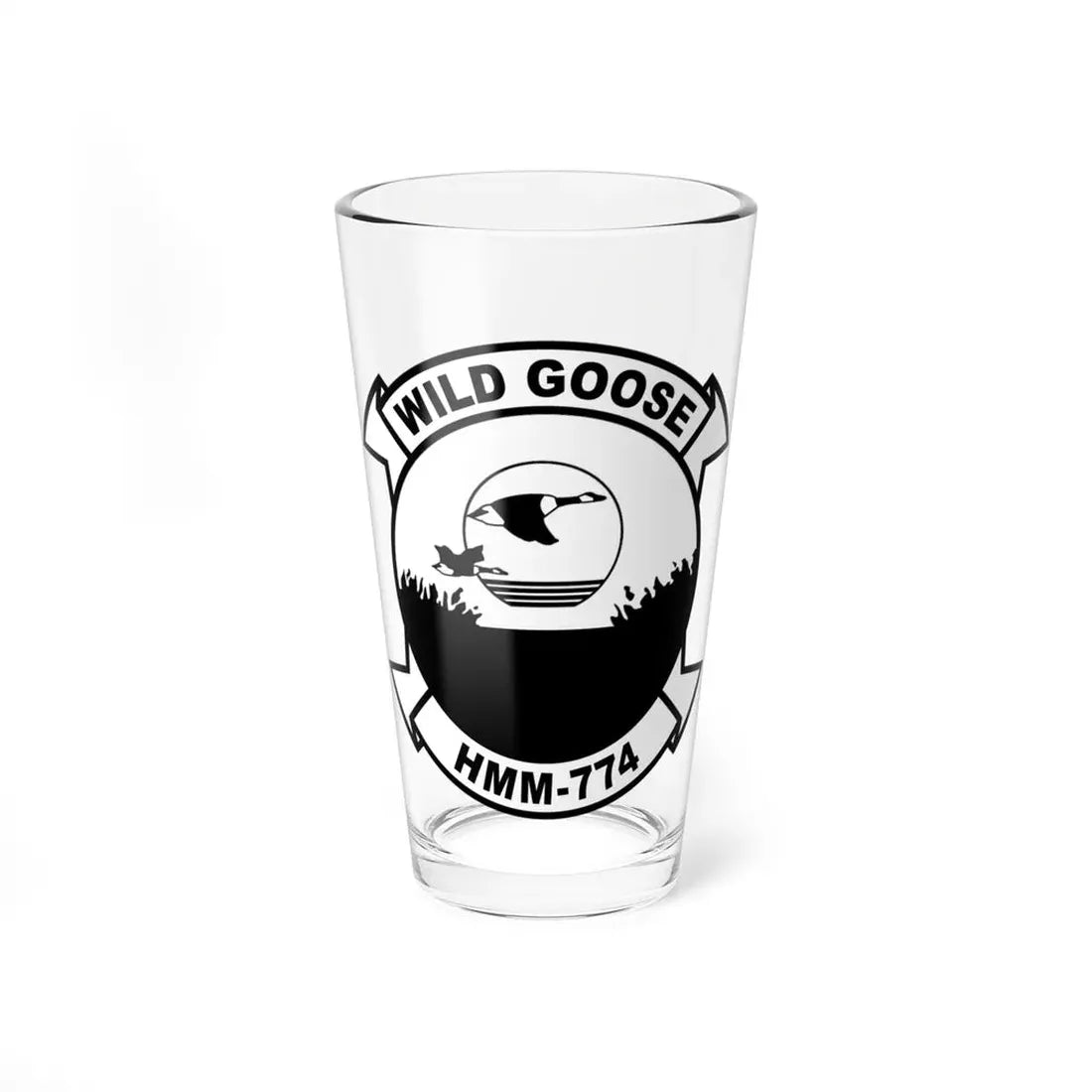 USMC United States Marine Corps Wild Goose HMM 774 (USMC) Pint Glass 16oz 16oz - Go Mug Yourself