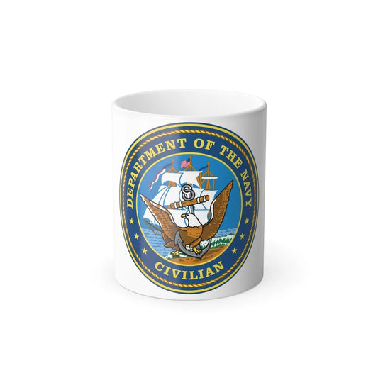 USN Department Of The Navy Civilian (U.S. Navy) Color Changing Mug 11oz-11oz-Go Mug Yourself