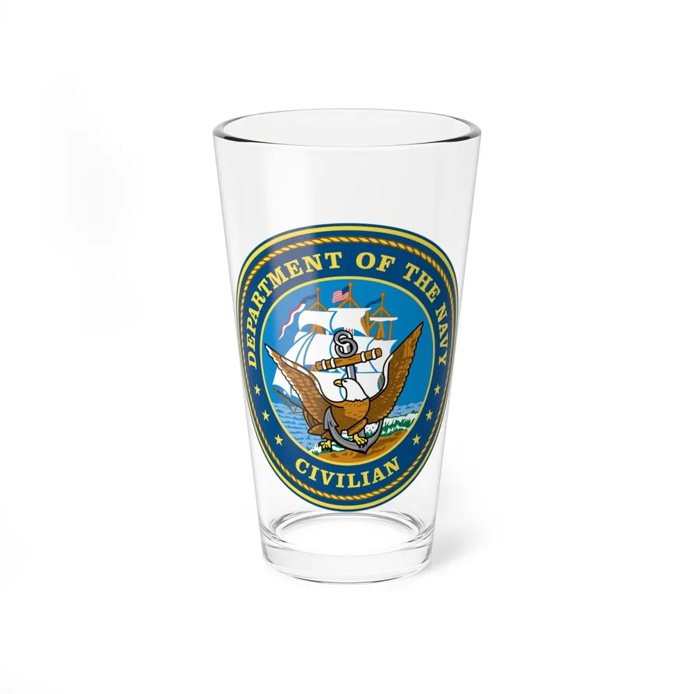 USN Department Of The Navy Civilian (U.S. Navy) Pint Glass 16oz-16oz-Go Mug Yourself