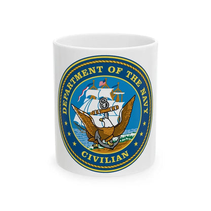 USN Department Of The Navy Civilian (U.S. Navy) White Coffee Mug 11oz - Go Mug Yourself