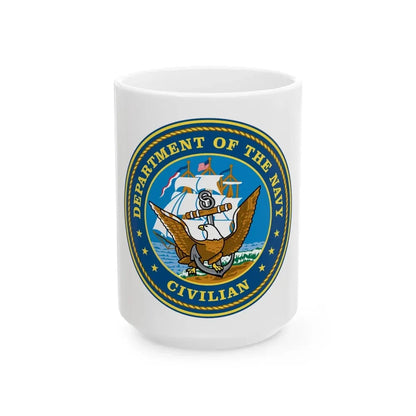 USN Department Of The Navy Civilian (U.S. Navy) White Coffee Mug 15oz - Go Mug Yourself