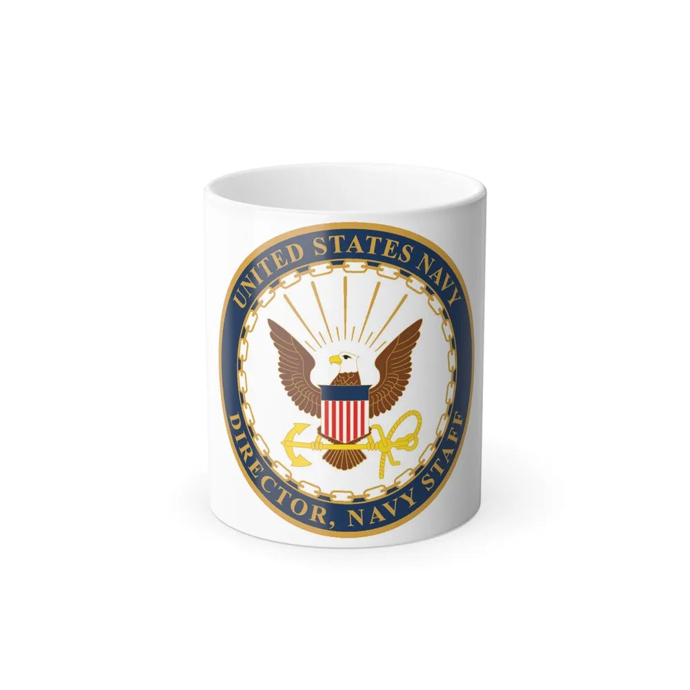 USN DIR NAVY STAFF (U.S. Navy) Color Changing Mug 11oz-11oz-Go Mug Yourself