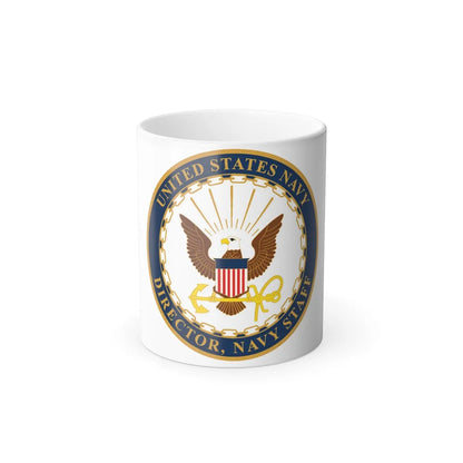 USN DIR NAVY STAFF (U.S. Navy) Color Changing Mug 11oz-11oz-Go Mug Yourself