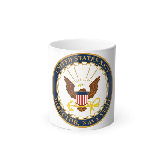 USN DIR NAVY STAFF (U.S. Navy) Color Changing Mug 11oz-11oz-Go Mug Yourself