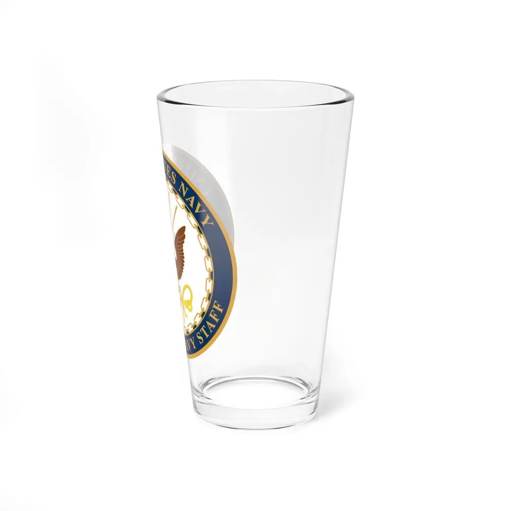 USN DIR NAVY STAFF (U.S. Navy) Pint Glass 16oz-Go Mug Yourself