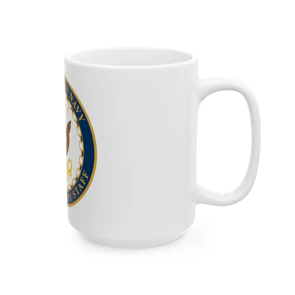 USN DIR NAVY STAFF (U.S. Navy) White Coffee Mug-Go Mug Yourself