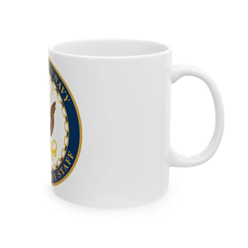 USN DIR NAVY STAFF (U.S. Navy) White Coffee Mug-Go Mug Yourself