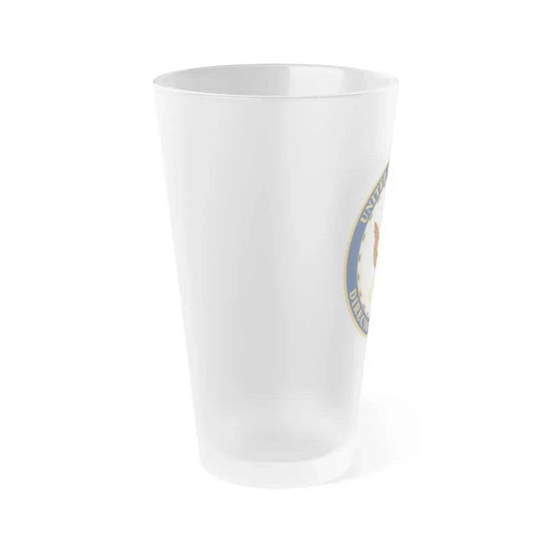 USN DIR NAVY STAFF (U.S. Navy) Frosted Pint Glass 16oz - Go Mug Yourself