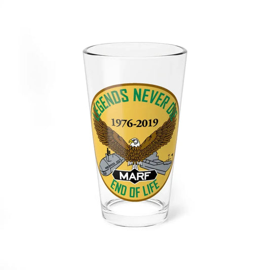 USN LND MARF (U.S. Navy) Pint Glass 16oz 16oz - Go Mug Yourself