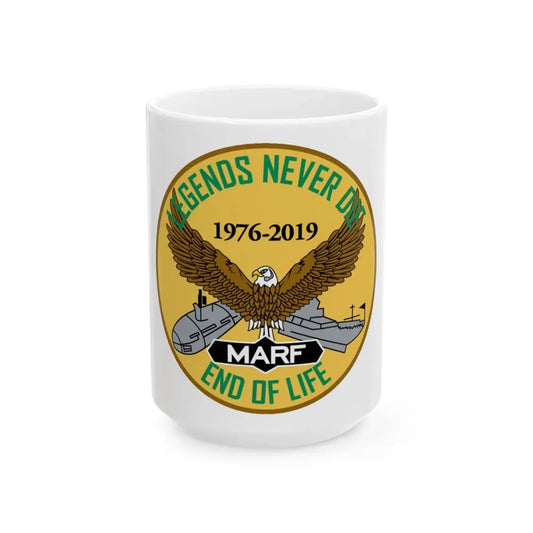 USN LND MARF (U.S. Navy) White Coffee Mug 15oz - Go Mug Yourself