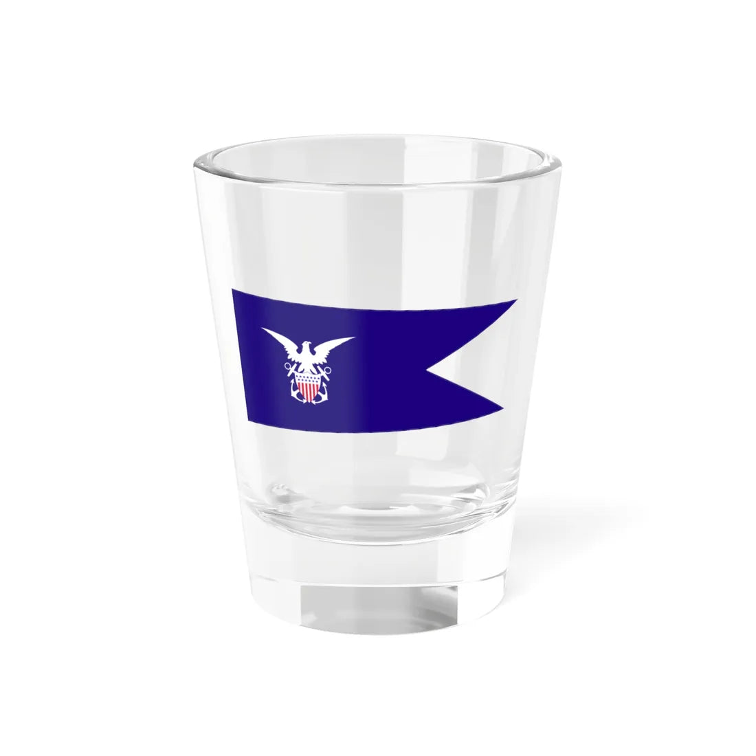 USN-MerchantMarineNavalReserveFlag-1917 (United States) Shot Glass 1.5oz 1.5oz - Go Mug Yourself