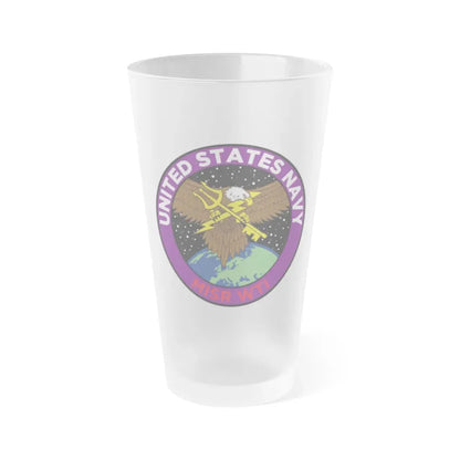 USN MISR WTI (U.S. Navy) Frosted Pint Glass 16oz Default Title - Go Mug Yourself
