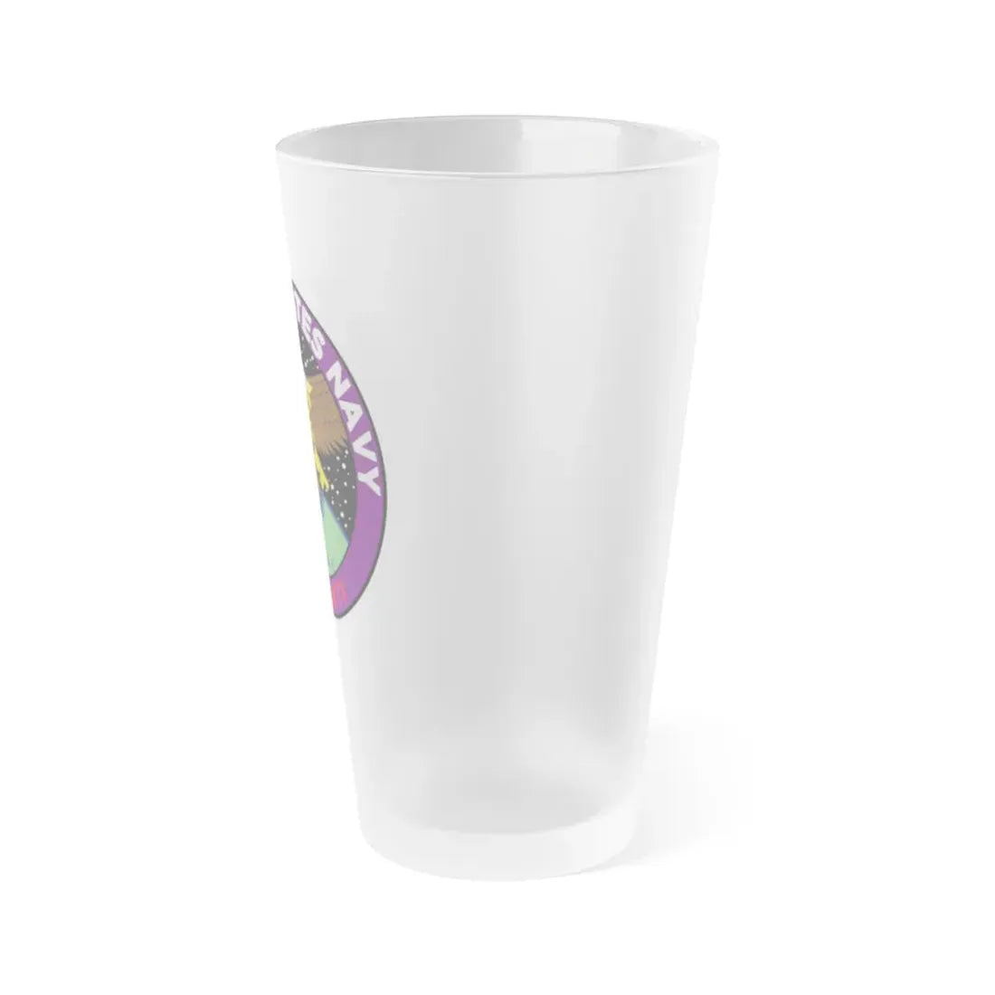 USN MISR WTI (U.S. Navy) Frosted Pint Glass 16oz - Go Mug Yourself