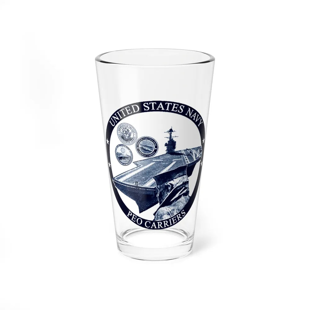 USN PEO Carriers (U.S. Navy) Pint Glass 16oz-16oz-Go Mug Yourself