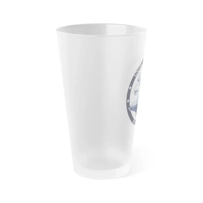 USN PEO Carriers (U.S. Navy) Frosted Pint Glass 16oz - Go Mug Yourself