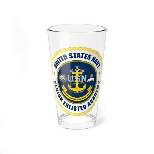 USN Senior Enlisted Academy NEW (U.S. Navy) Pint Glass 16oz 16oz - Go Mug Yourself