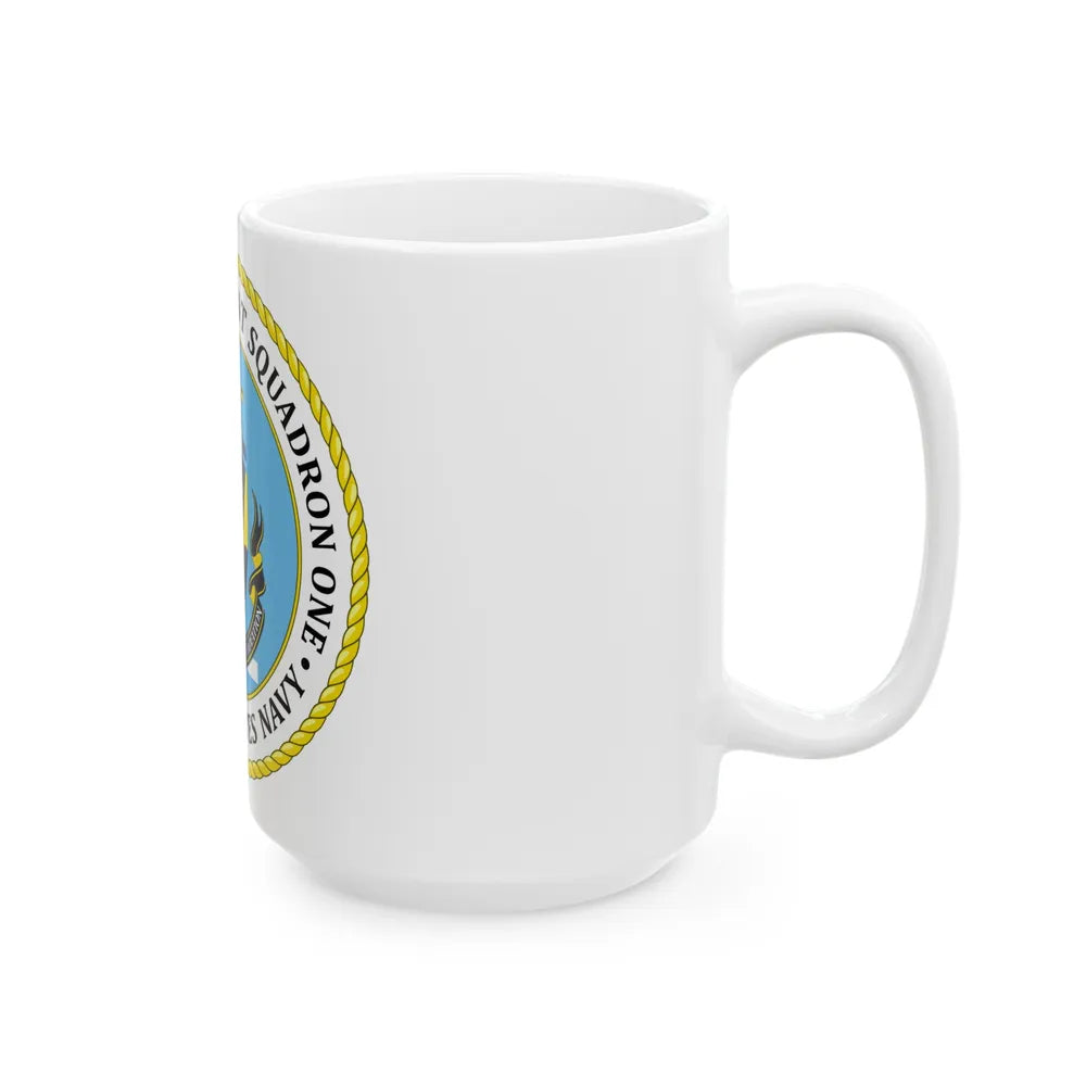 USN Surface Development Squadron One (U.S. Navy) White Coffee Mug-Go Mug Yourself