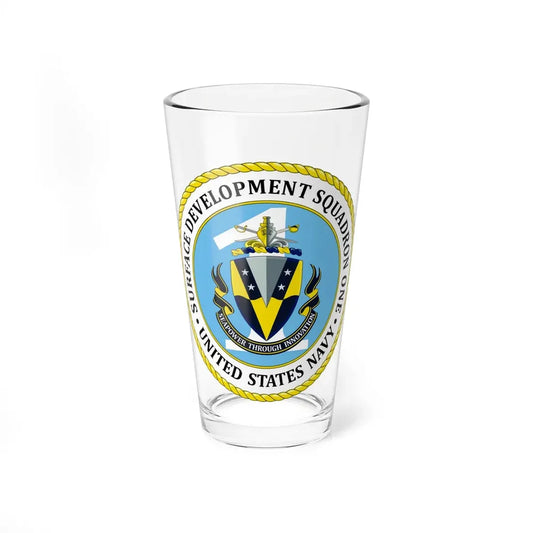 USN Surface Development Squadron One (U.S. Navy) Pint Glass 16oz 16oz - Go Mug Yourself