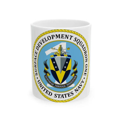 USN Surface Development Squadron One (U.S. Navy) White Coffee Mug 11oz - Go Mug Yourself