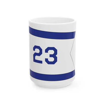 USNavyBroadCommandPennant (United States) White Coffee Mug 15oz - Go Mug Yourself