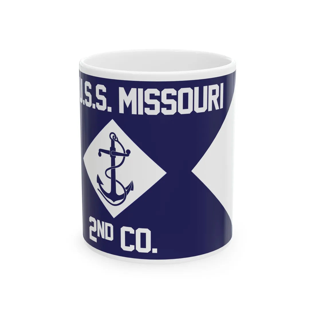 USNavyGuidon (United States) White Coffee Mug 11oz - Go Mug Yourself