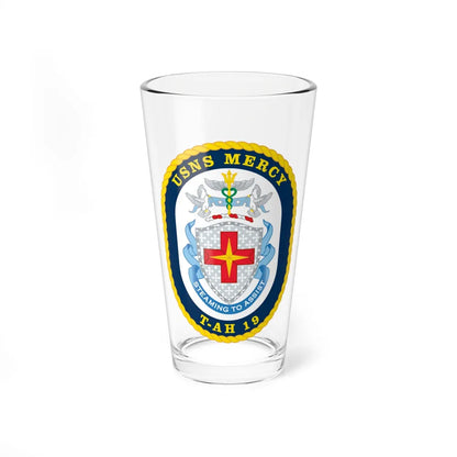 USNS Mercy T AH 19 (U.S. Navy) Pint Glass 16oz-16oz-Go Mug Yourself