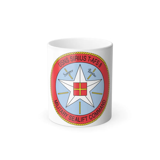 USNS Sirius T Afs 8 Military Sealift Command (U.S. Navy) Color Changing Mug 11oz-11oz-Go Mug Yourself