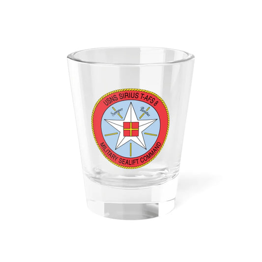 USNS Sirius T Afs 8 Military Sealift Command (U.S. Navy) Shot Glass 1.5oz 1.5oz - Go Mug Yourself