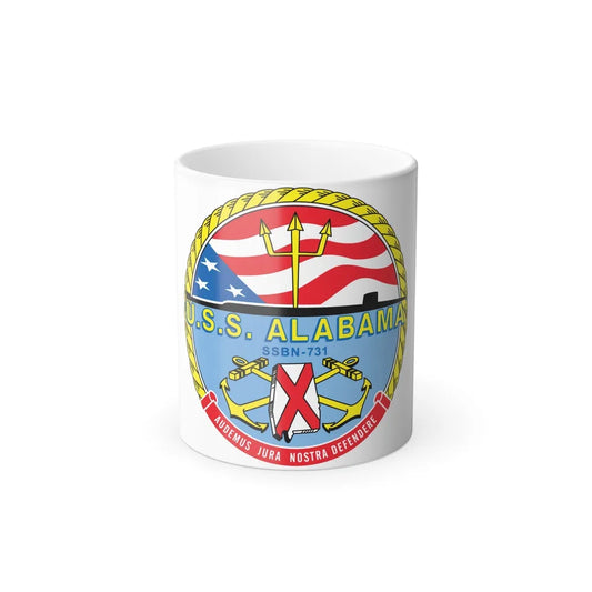 USS Alabama (U.S. Navy) Color Changing Mug 11oz-11oz-Go Mug Yourself