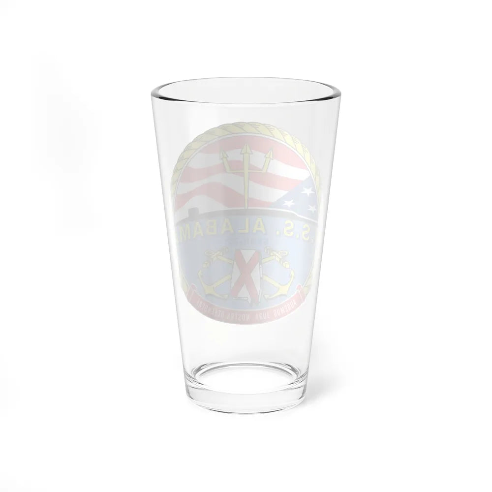 USS Alabama (U.S. Navy) Pint Glass 16oz-Go Mug Yourself