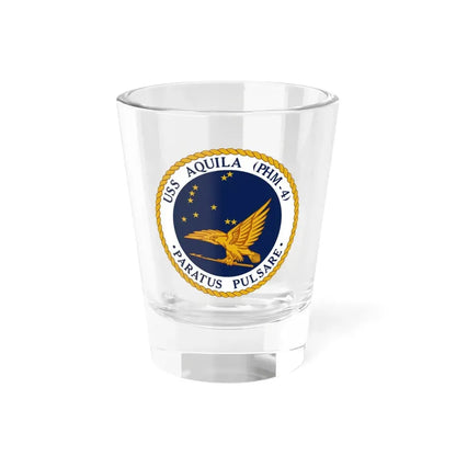USS Aquila PHM 4 (U.S. Navy) Shot Glass 1.5oz 1.5oz - Go Mug Yourself