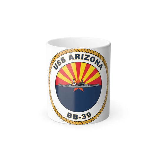 USS Arizona BB 39 (U.S. Navy) Color Changing Mug 11oz-11oz-Go Mug Yourself