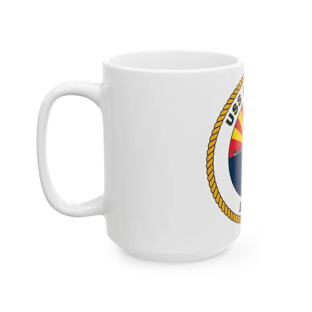 USS Arizona BB 39 (U.S. Navy) White Coffee Mug-Go Mug Yourself