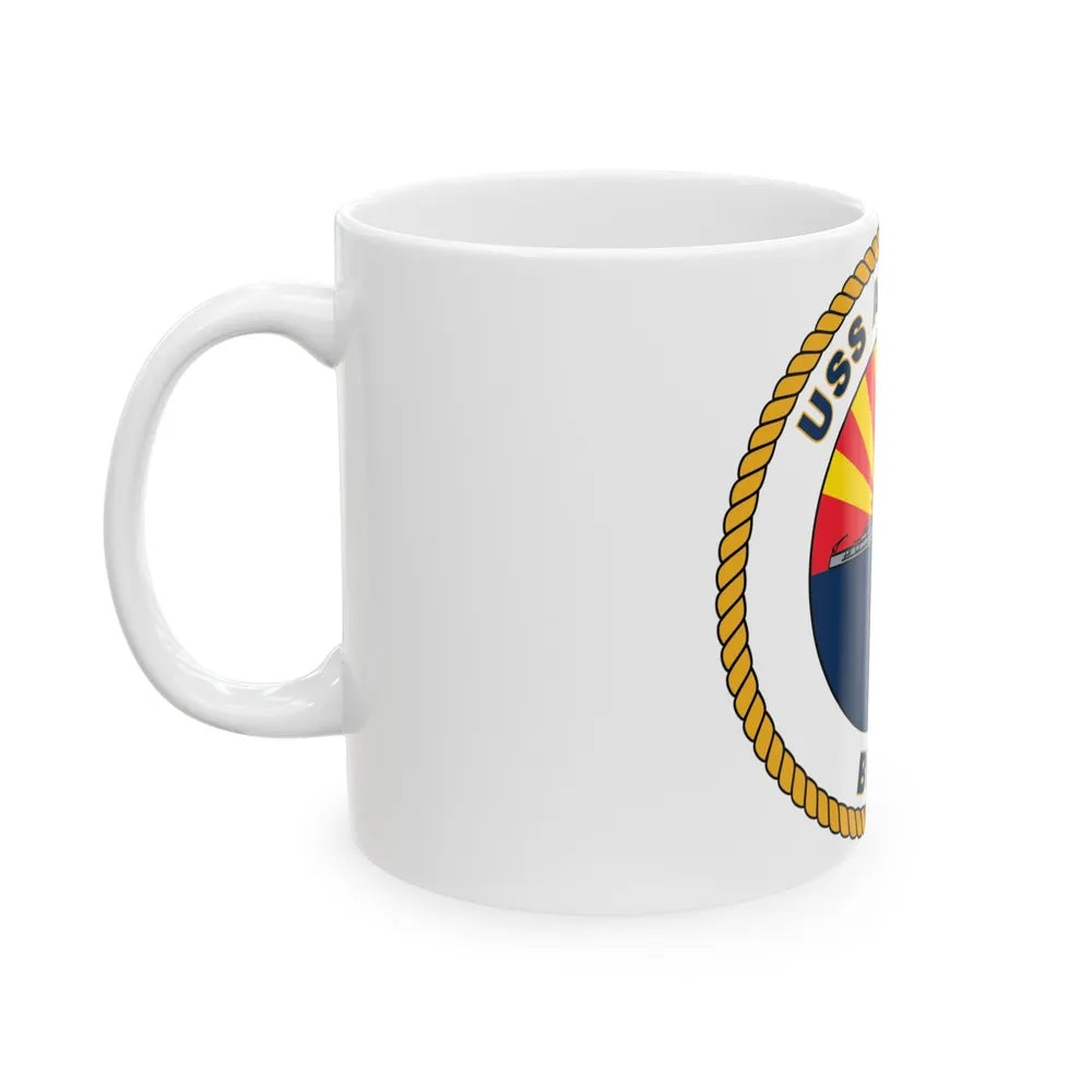 USS Arizona BB 39 (U.S. Navy) White Coffee Mug-Go Mug Yourself