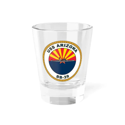 USS Arizona BB 39 (U.S. Navy) Shot Glass 1.5oz 1.5oz - Go Mug Yourself