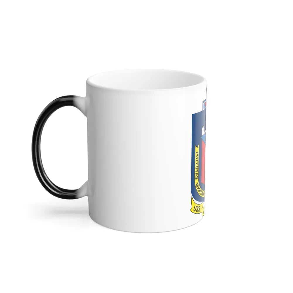 USS Austin LPD 4 Potestas Maritimas Per Mobilitate (U.S. Navy) Color Changing Mug 11oz-Go Mug Yourself