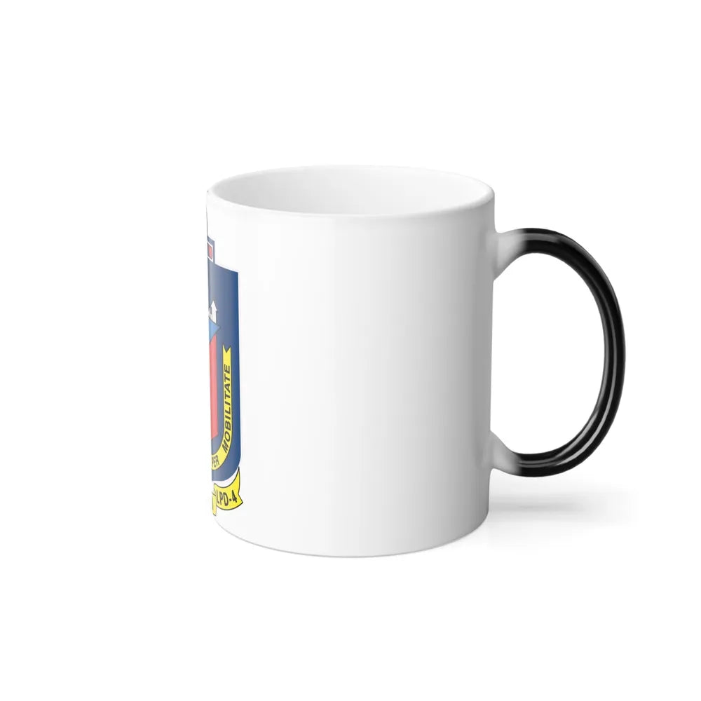 USS Austin LPD 4 Potestas Maritimas Per Mobilitate (U.S. Navy) Color Changing Mug 11oz-Go Mug Yourself