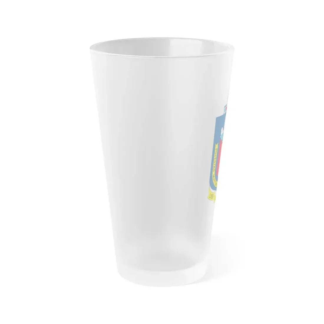 USS Austin LPD 4 Potestas Maritimas Per Mobilitate (U.S. Navy) Frosted Pint Glass 16oz - Go Mug Yourself